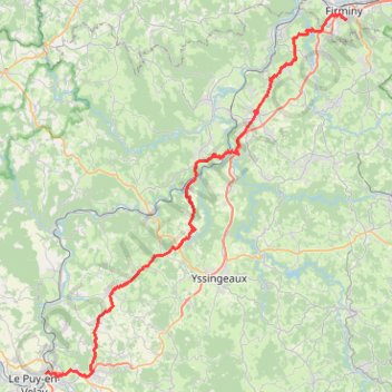 Trace GPS Raid nocturne Le Puy Firminy 2022, itinéraire, parcours