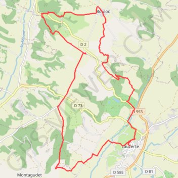 Trace GPS Moulin du quercy blanc, itinéraire, parcours