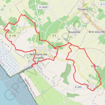 Trace GPS Olerando Mortagne-sur-Gironde, itinéraire, parcours