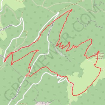Trace GPS Montagne de la Foge, itinéraire, parcours