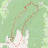 Trace GPS Par les Cols de Léchaud et de Bovinant - Saint-Pierre-d'Entremont, itinéraire, parcours
