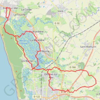 Trace GPS les-fermes-44km, itinéraire, parcours