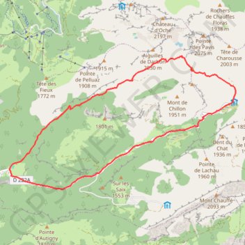 Trace GPS Pointe des Fires, itinéraire, parcours