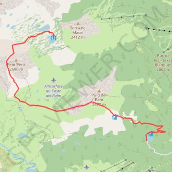 Trace GPS Balcere Camporell par le Puig del Pam, itinéraire, parcours