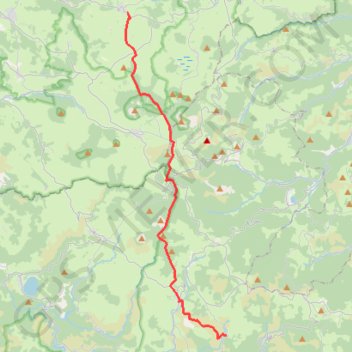 Trace GPS De Saint Front au Sagnes et Goudoulet, itinéraire, parcours