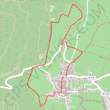 Trace GPS La promenade du Grand Cru Goldert - Gueberschwihr, itinéraire, parcours