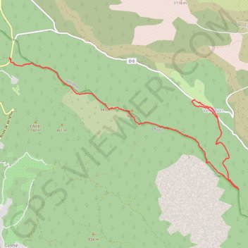 Trace GPS Vérignon - La Bigue - Saint Priest, itinéraire, parcours