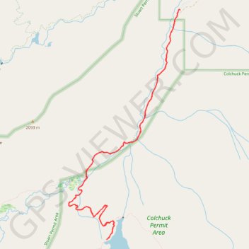 Trace GPS Colchuck Lake, itinéraire, parcours