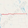 Trace GPS Départ - Alberta, itinéraire, parcours