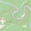 Trace GPS Au bord de l'Ardèche depuis Les Crottes, itinéraire, parcours