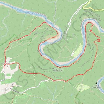 Trace GPS Au bord de l'Ardèche depuis Les Crottes, itinéraire, parcours