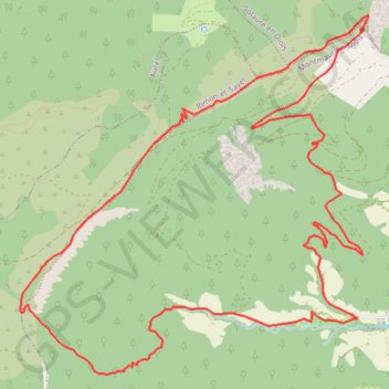 Trace GPS Serre Chauvière depuis Montmaur en Diois, itinéraire, parcours
