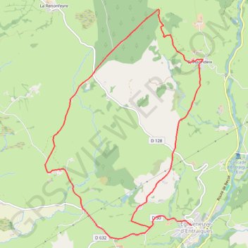 Trace GPS Sancy - Montagne du Var - Secteur Égliseneuve-d'Entraigues, itinéraire, parcours
