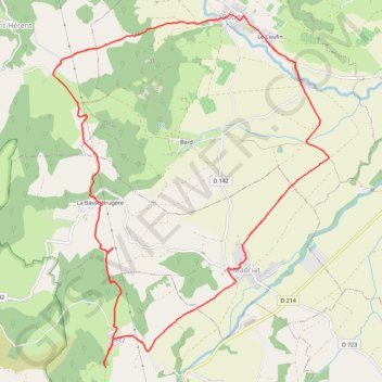 Trace GPS Marche Boudes, Madriat, Letz, Brugère et Charmet, itinéraire, parcours