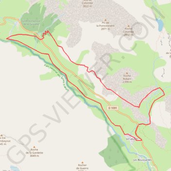 Trace GPS Via Ferrata autour du Pont de l'Alpe, itinéraire, parcours