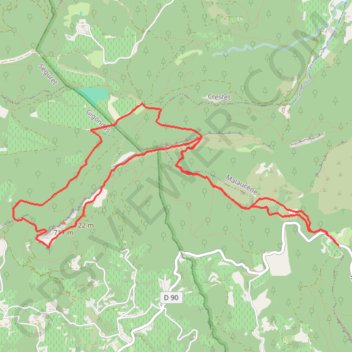 Trace GPS Crêtes de Saint Amand, itinéraire, parcours