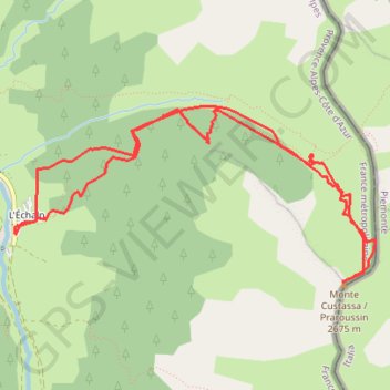 Trace GPS Queyras - praroussin, itinéraire, parcours