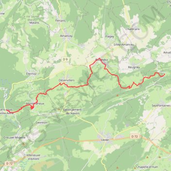 Trace GPS GRP Loue-Lison - Etape 3, itinéraire, parcours
