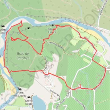 Trace GPS Les Borels, itinéraire, parcours
