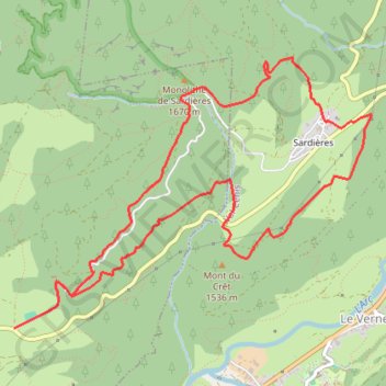 Trace GPS Aussois - Le Monolithe, itinéraire, parcours