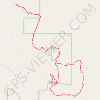 Trace GPS Reynolds, Murphy, Rim, Moody Point Trails, itinéraire, parcours