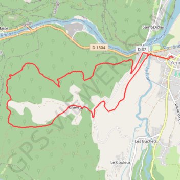 Trace GPS Les Balcons de Yenne, itinéraire, parcours