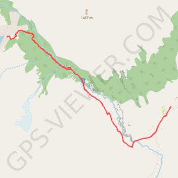 Trace GPS Wanderung zum Mirador de Las Torres (Nationalpark Torrel del Paine), itinéraire, parcours