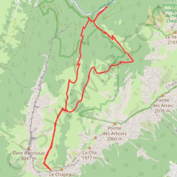 Trace GPS Col de l'Arclusaz - boucle, itinéraire, parcours