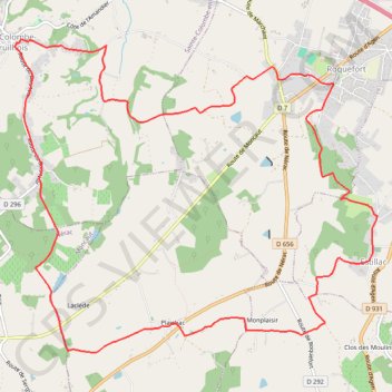 Trace GPS La randonnée des villages du Bruilhois - Pays de l'Agenais, itinéraire, parcours