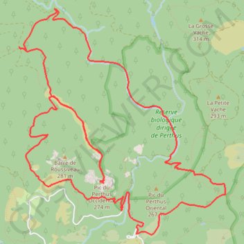Trace GPS Esterel-Barres de Roussivau, itinéraire, parcours