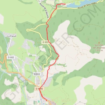 Trace GPS La baie du Cheiron, itinéraire, parcours