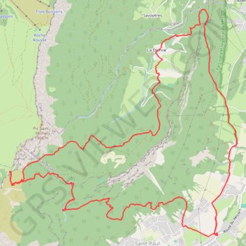 Trace GPS Col de l'Arc par la cascade de la Pissarde, itinéraire, parcours