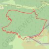 Trace GPS Tuc du Plan de la Serre par la forêt de St-Mamet, itinéraire, parcours