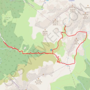 Trace GPS Vénétiers-Aigleton-Coche, itinéraire, parcours