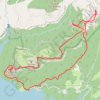 Trace GPS Pantà de Sau-Tavertet-La Miradora-Pla del Castell-Puig de la Força-Pantà de Sau, itinéraire, parcours