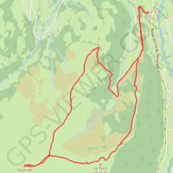 Trace GPS Le soum de Hailla, itinéraire, parcours