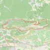Trace GPS Le grand tour du massif de la Sainte Victoire par le pic des Mouches, itinéraire, parcours