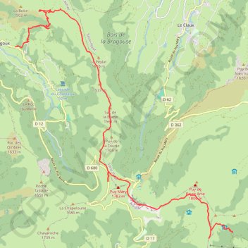 Trace GPS FR63M-Tour du Puy Mary en trois jours 23K 1300+ 950- [01082022], itinéraire, parcours