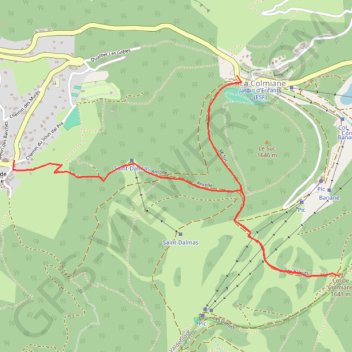 Trace GPS G4 LA COLMIANE - Saint DALMAS, itinéraire, parcours