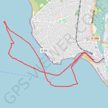 Trace GPS SailFreeGps_2022-07-09_14-07-23, itinéraire, parcours
