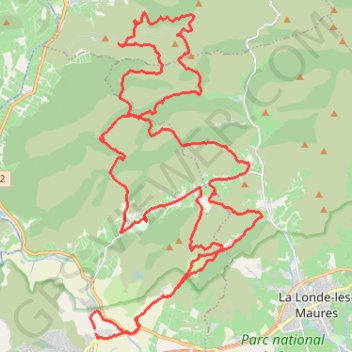 Trace GPS Randonnée des Sangliers - Hyères, itinéraire, parcours