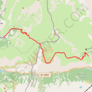 Trace GPS De Besse au Chazelet, itinéraire, parcours