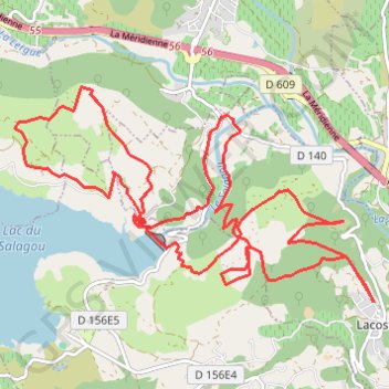 Trace GPS Lacoste - Capitelles, itinéraire, parcours