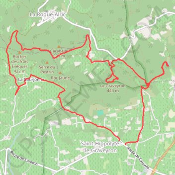 Trace GPS Beaumes de Venise - Le Tour du Graveyron, itinéraire, parcours