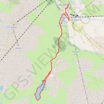 Trace GPS Lac du Lou - Les Ménuires, itinéraire, parcours