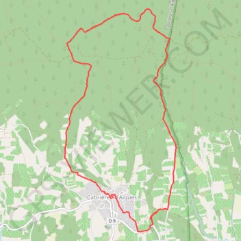Trace GPS Cabrières d'Aigues, itinéraire, parcours