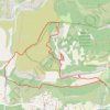 Trace GPS Le marbre de la Sainte-Victoire, itinéraire, parcours