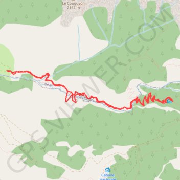 Trace GPS Les Gorges de Saint-Pierre - Cabane Conderman, itinéraire, parcours