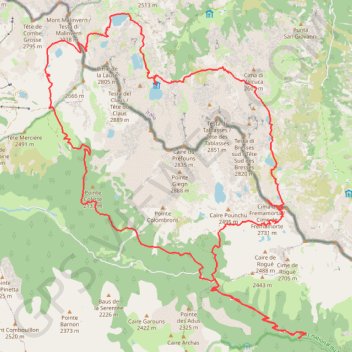 Trace GPS Lacs de Frémamorte, itinéraire, parcours