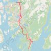 Trace GPS 001: Bergen – Halhjem (Developed with signs), itinéraire, parcours